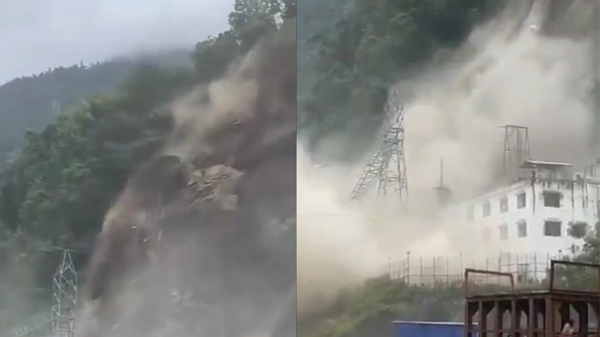 X : Landslide in Sikkim destroys power station of NHPC's Teesta Dam